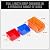 HORUSDY Wall Mounted Storage Bins Parts Rack 30PC Bin Organizer Garage Plastic Shop Tool