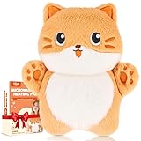 Hilph Cuscino Riscaldante per Microonde con Custodia Lavabile, Impacco Caldo per Corpo, Collo e Schiena, Riempito con Cereali Naturali per Terapia del Calore, 10.2"x9"