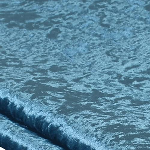 Tissu velours d'ameublement résistant bleu pour couture de canapé - 2