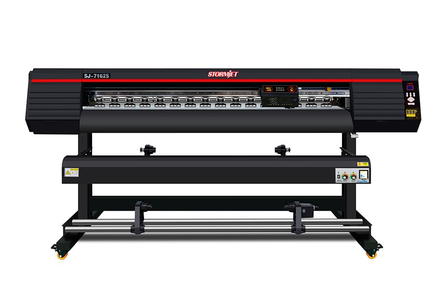  STAMPANTE Plotter per inchiostri base acqua a pigmento STORMJET SJ-7162 luce di stampa 1,60 mt con 2 testine di stampa Epson i3200 a1