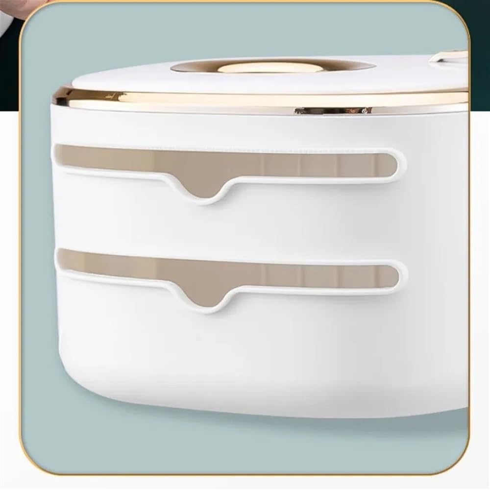 Dispenser di asciugamani di carta, scatola di fazzoletti, dispenser di tovaglioli a parete for bagno, cucina, ufficio e toilette(Gold)