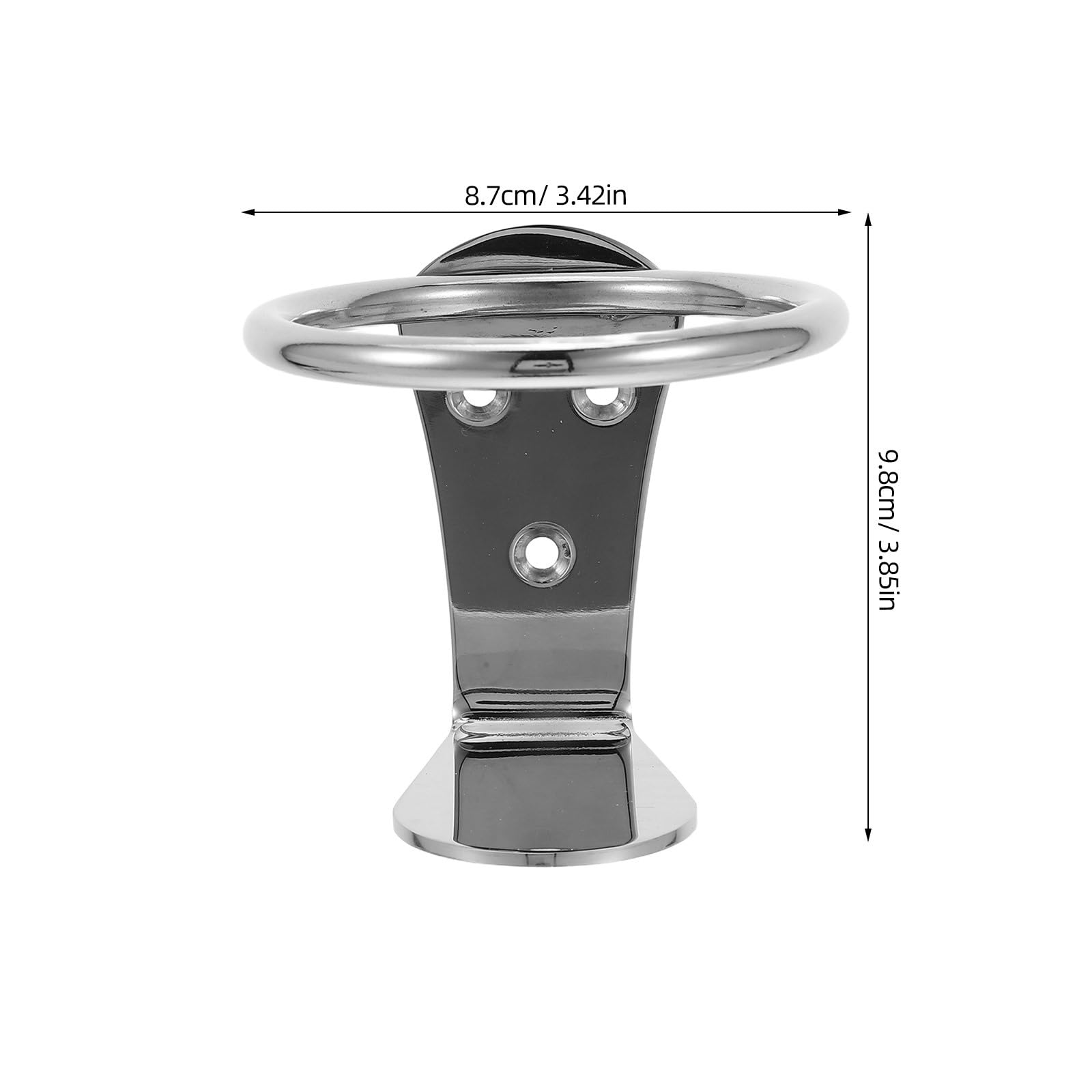 BESTonZON Supporto da parete in acciaio inox per barche yacht Rv resistente alla corrosione Robusto bicchiere portabottiglie