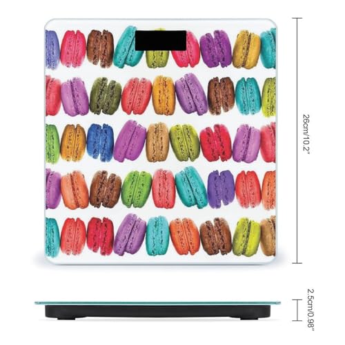 Báscula digital para baño con vidrio templado y pantalla LCD miniatura 2