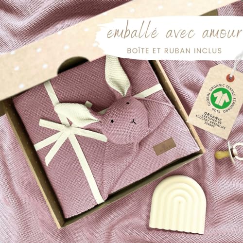 Couverture bébé lapin cadeau de naissance idéal pour fille - 3