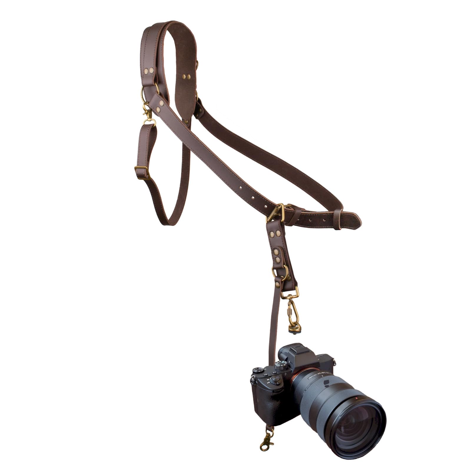 Arnés de Cámara para una Cámara,Correa de cuero Para Cámara | Correa de hombro para un solo arnés de cuero,Correa de cámara para fotógrafos,Correa de cuero para DSLR/SLR