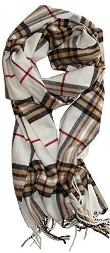 Classic Cashmere Feel Winter Scarf in Rich Plaids2
