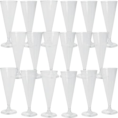 Fun Express - Plas. Copas de flauta de champán (25 piezas) para fiesta - Suministros para fiestas - Vasos desechables - Fiesta - 25 piezas