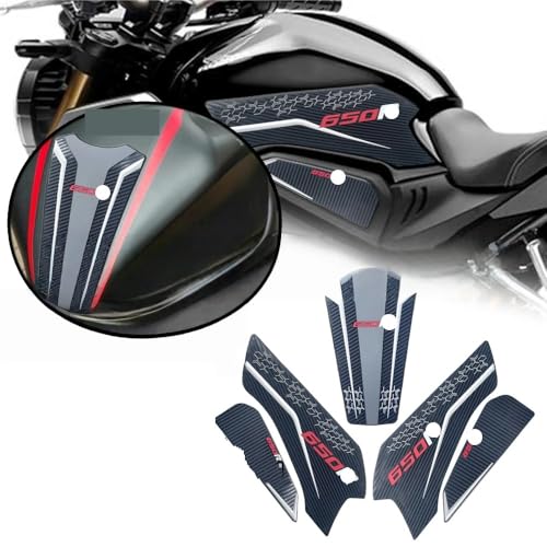Protection réservoir CBR650 en fibre de carbone et grip gaufré