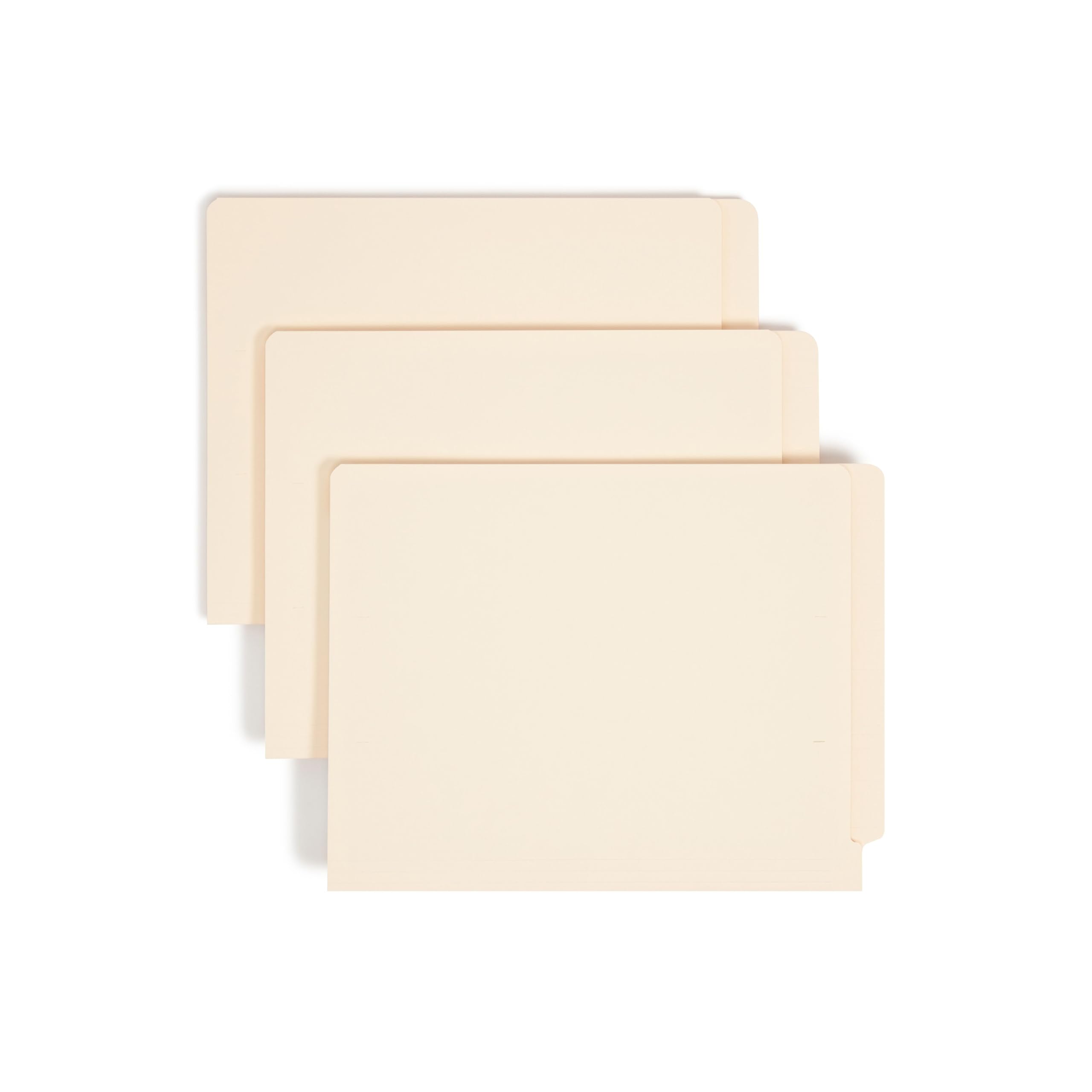 Smead Shelf-Master End Tab File Folders, 50 Count, Manila, Reinforced Straight-Cut Tabs, Letter Size (24210)