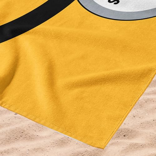 Image of Northwest NFL Pittsburgh Steelers Microfiber Beach Towel, 30 x 60 Inches - Quick Dry, Sand Resistant, Lightweight, Highly Absorbent, Incisor Design