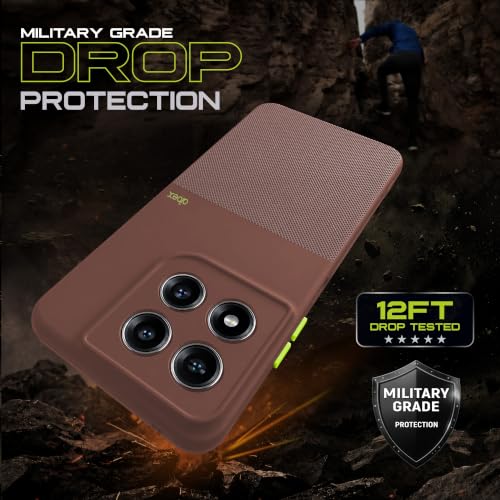 Image of AIBEX Premium Back Cover Case Compatible for Motorola G77 Power 5G / Motorola G37 5G / Motorola G37 Power 5G|Scratch & Drop Tested Shockproof Matte Texture Case with Soft Microfibre Lining - Brown