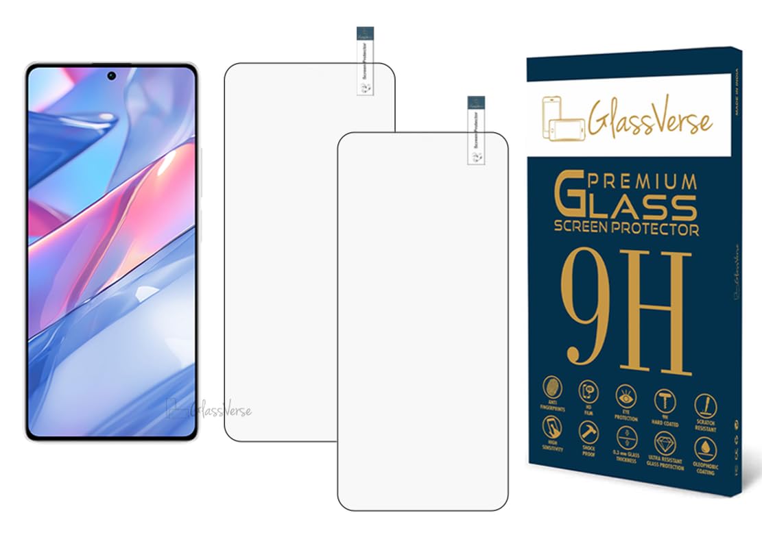GlassVerse 9H Tempered Glass For Redmi Note 13 Pro Cellphone (Pack Of 2) With Free Installation Kit Full Screen Coverage-6.67 Inch GlassVerse 9H Tempered Glass For Redmi Note 13 Pro Cellphone (Pack Of 2) With Free Installation Kit Full Screen Coverage-6.67 Inch