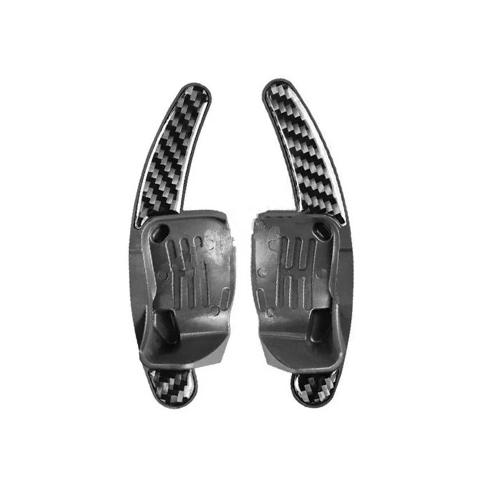 Plmnhss Carbon Black Car Steering Wheel Shift Paddle Blade For Vw For Golf 6 For Mk6 For Gti For R For Scirocco For R20 For R36 For Cc 2Pcs Car Steering Wheel Paddle