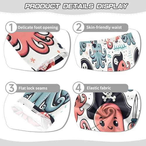 Bolaz Toddler Girls Leggings Printed Yoga Pants Leggings Octopus Priate for Kids3