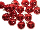 Club Pack of 36 Shiny Red Glass Ball Christmas Ornaments 2.5"