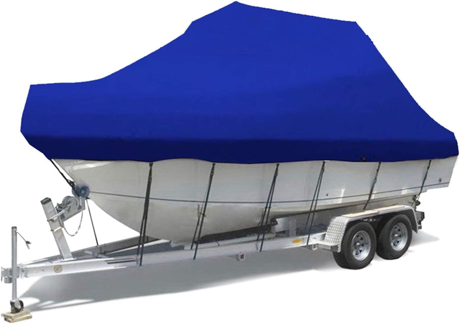 Trailerbare boothoes 600D Heavy Duty waterdicht UV-bestendig Oxford Marine Grade boothoes past op Hard Top/T-Top boten Cruiser Pilot Boat V-Hull Runabout,19to21FT