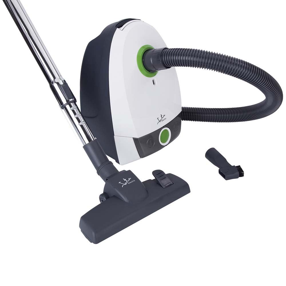 Jata AP915 Aspirador Trineo con Bolsa, 800 W, Filtro HEPA, Cepillo para Todo Tipo de Suelos, Radio acción 7 m, Manguera telescópica, Incluye Bolsas