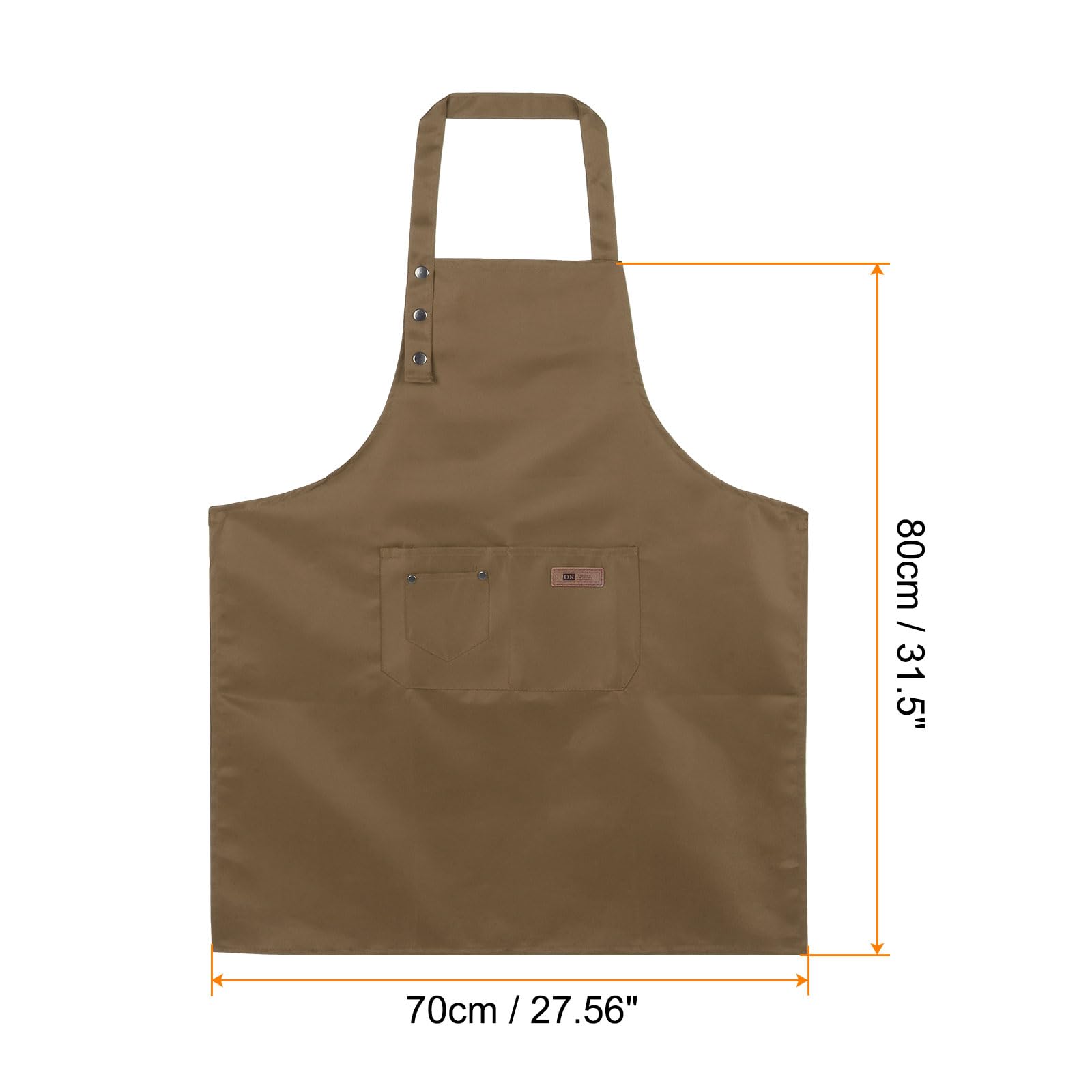 QUARKZMAN Tabliers de cuisine réglables Tablier d'artiste en coton avec poches pour femmes hommes chef cuisine maison restaurant artisanat jardin