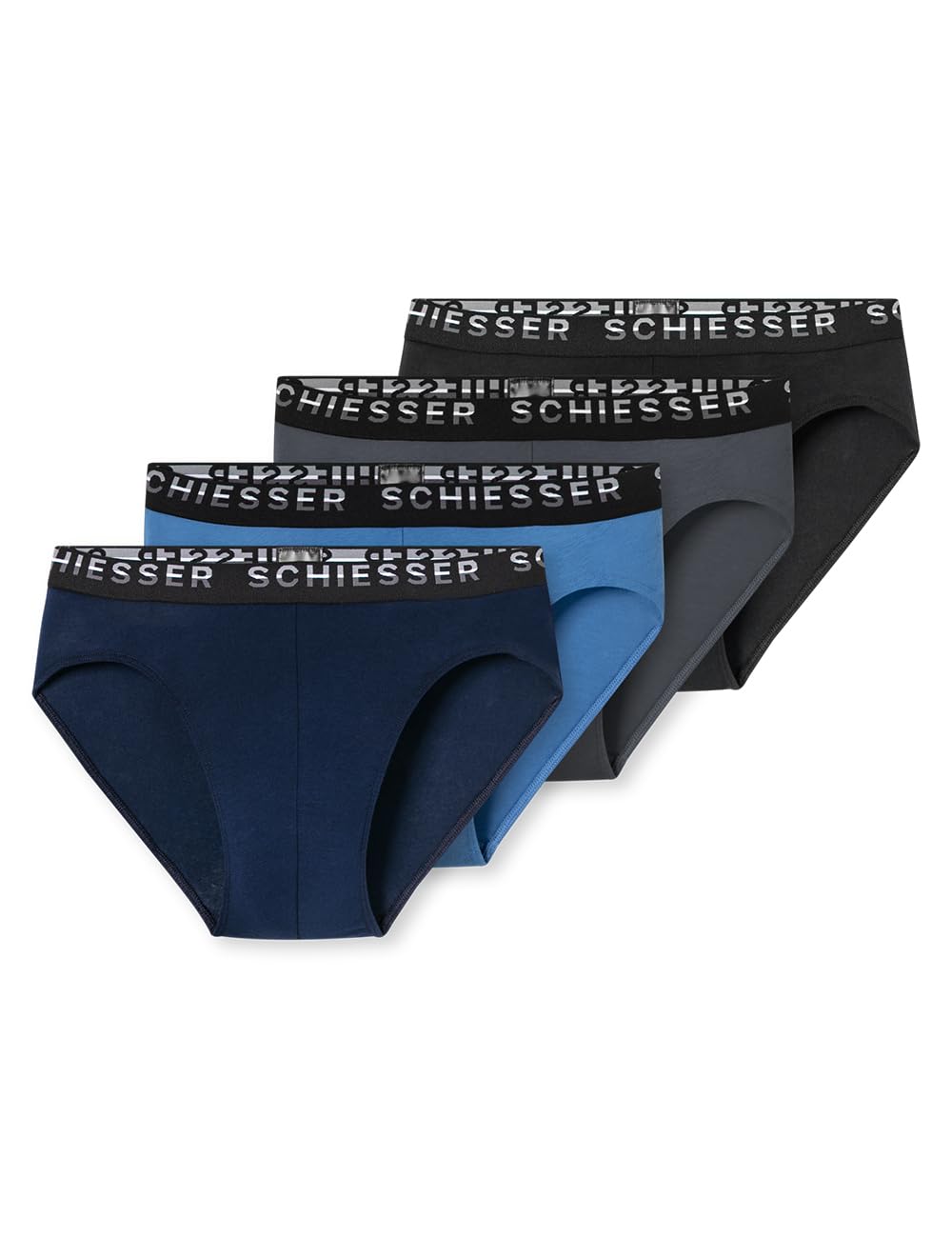 Schiesser Herren 4er PACK Rio-Slip - Unterhose - bequeme Baumwolle - Pima Cotton