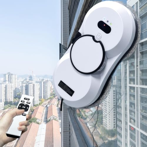 Robot Limpiacristales Eléctrico, Aspirador De Ventanas Con Protección Contra Cortes De Energía Y Cuerda De Seguridad Pulverizador De Agua Automático De Succión 2800pa, Limpiacrista Robot Limpiacristales Eléctrico, Aspirador De Ventanas Con Protección Contra Cortes De Energía Y Cuerda De Seguridad Pulverizador De Agua Automático De Succión 2800pa, Limpiacrista