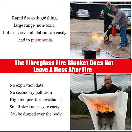 Fire Blanket Fire Guardian Blanket and Fire Blanket Fire Suppression Blankets for Kitchen, Bedroom, People- Energency Safety (40
