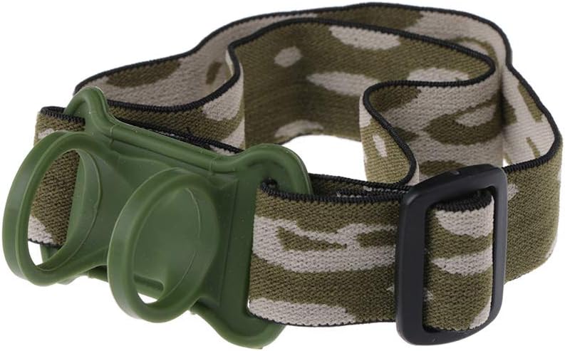 2 Pcs Headband Elastic Hands Free Headlamp Strap for 22-30mm Torch Light Plastic, As Pic Shows