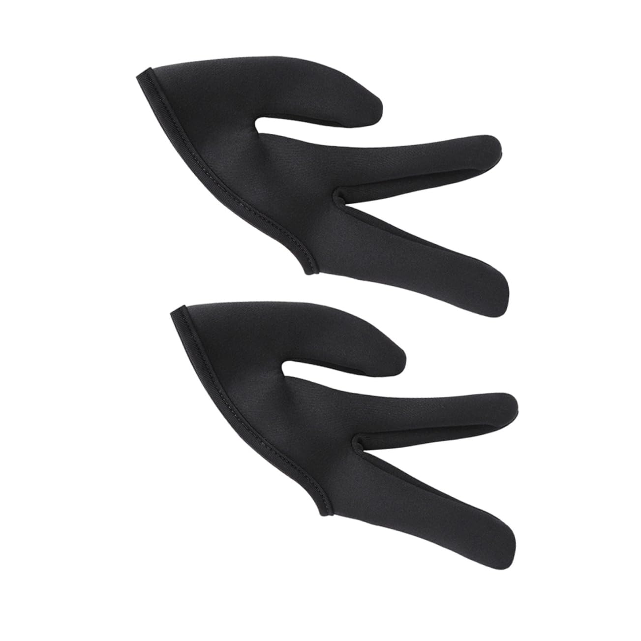 minkissy Three Finger Hairdressing Gloves 2pcs Heat Resistant Mittens for Curling Wand Straightening Hair Dyeing Safe Comfortable Fit Salon Home