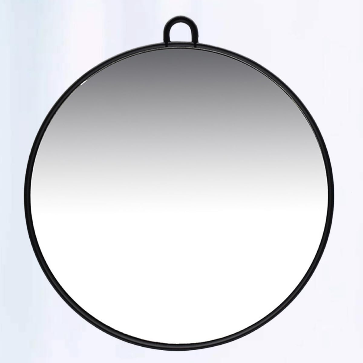 SHERCHPRY Specchio Portatile Design Pratico Superficie a Specchio Alta Definizione in Vetro e Plastica Rotondo Nero per per Quotidiano