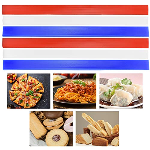 AFASOES 6 Pcs Regle Patisserie en Silicone Epaisseur 2/4 / 6mm Regle Epaisseur Patisserie 3 Couleurs Différentes Bandes de Mesure de Pâte Réutilisable pour Biscuits Pizza Pâtes Pâtisserie Cuisson