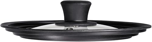 Miniatura 7 de Xavax Anillo de silicona con tapa universal para ollas y sartenes con 16187.9 in de diámetro, ventilación de vapor, diseño de borde graduado, apto