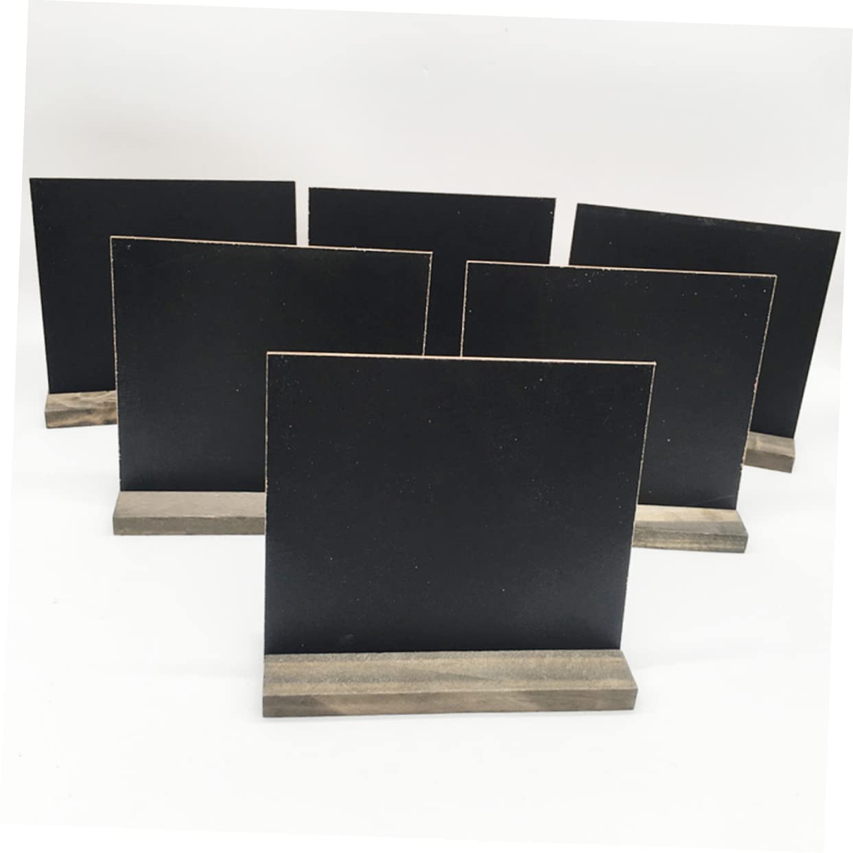 Kleiner Kreidetafelschilder 10 Stück aus Density Board Schwarz