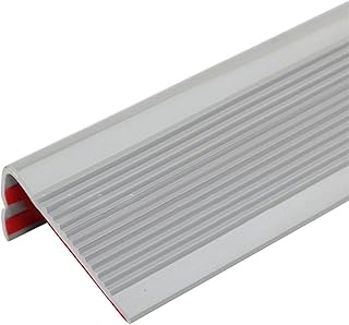 Protector de goma para pelar y pegar para escalones seguros, color marrón (gris)