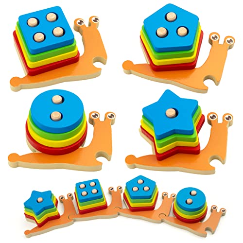 Coogam Set di Giocattoli impilabili per