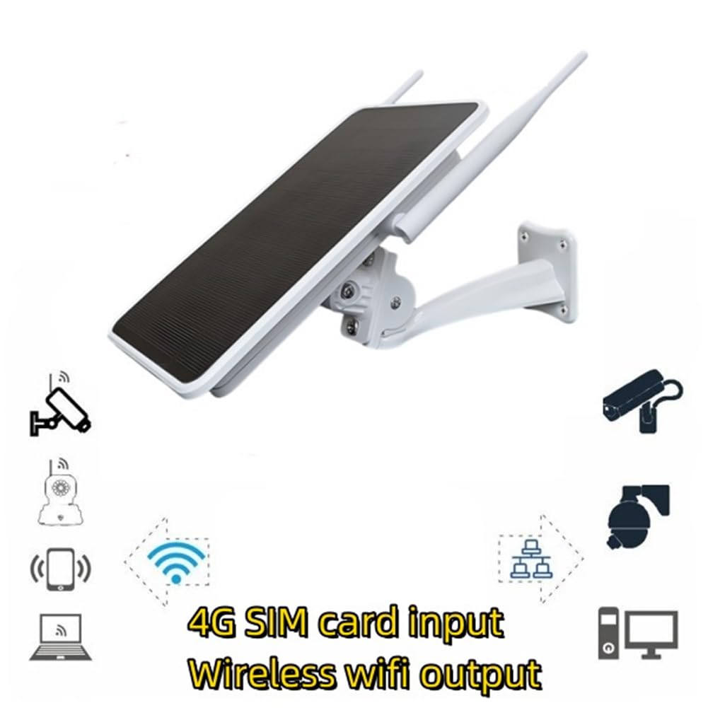 Enrutador solar de 6 W 4G, repetidor WiFi, enrutador 4G alimentado por energía solar, una máquina, IP66 impermeable