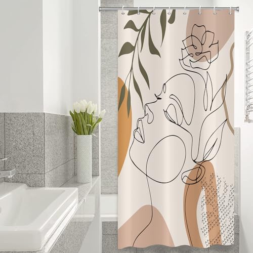 ASDCXZ Shower Curtain Beige 120x180 cm Boho Style - Image 4