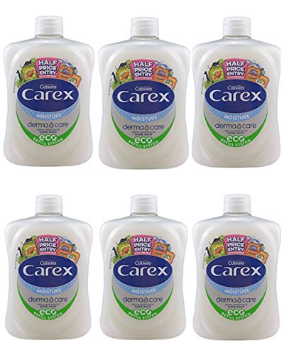 Carex Moisture plus Antibacterial Handwash Refill Bottles 500ml x 6 pack