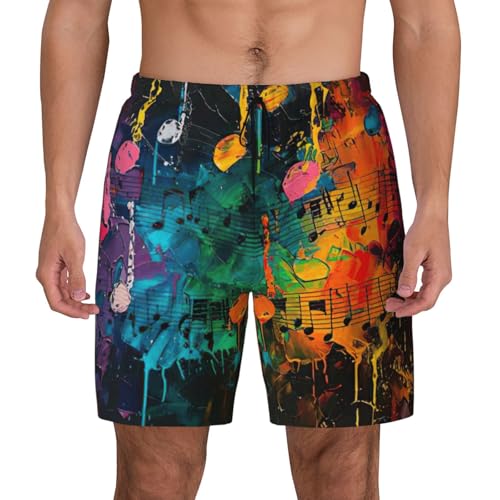 Pantalones cortos de notas musicales cómodos para evitar rozaduras en la playa