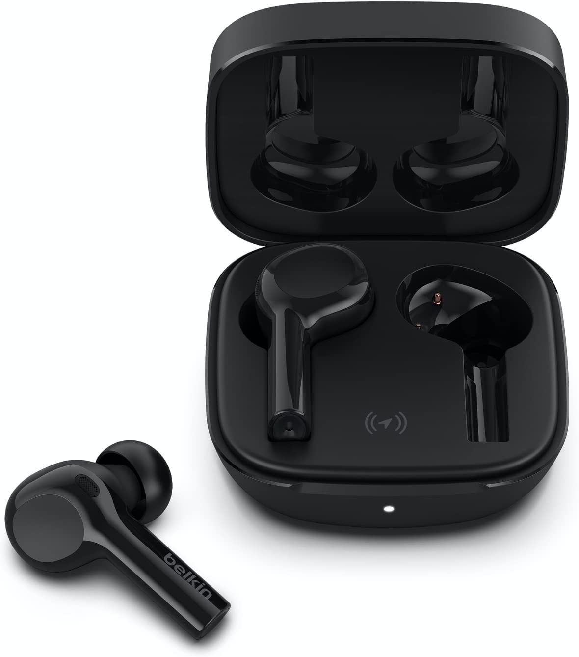 Belkin Wireless Earbuds, SoundForm Freedom True Wireless Bluetooth Earphones with Wireless Charging Case IPX5 Certified Sweat and Water Resistant with
