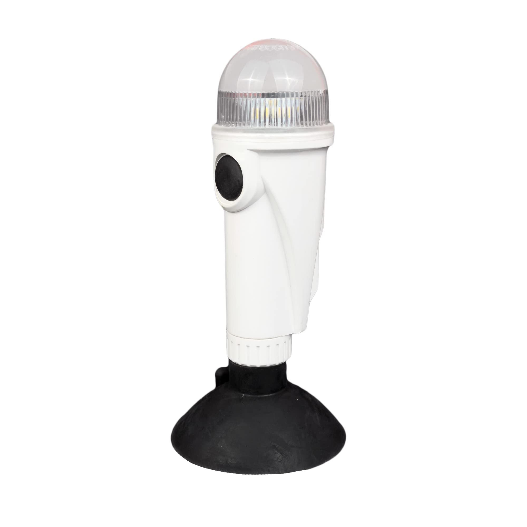 GATE14® Luce di Via per Navigazione Barca LED Bianco 360° Portatile Attacco a Ventosa 2NM