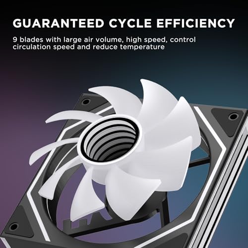 Image of Prism4 Ultra X3 120mm PC ARGB Computer Case Fans|Infinity Mirror|Daisy-Chain|4 PIN PWM 1850RPM(Black Reverse Triple Pack)