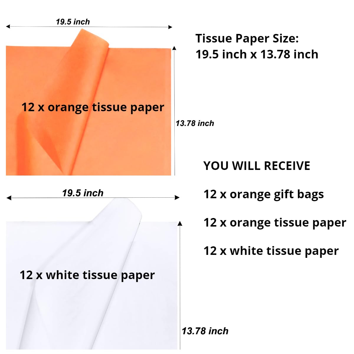 JUNESHE Mini-Geschenktüten Mit Griffen 4 Stück | 11,9x5,6x16,3 Cm, Inkl. Seidenpapier | Weiße Kleine Papiertüten Für Schmuck & Kleinigkeiten