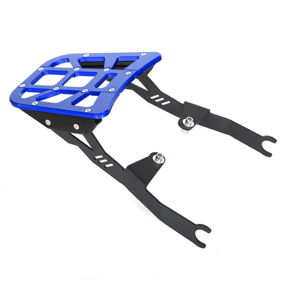 Monkey125 Gepäckträgerhalter kompatibel mit Monkey 125cc JB02 JB03 2018-2025 Z125MA CNC Motorrad Gepäckaufbewahrung Blau