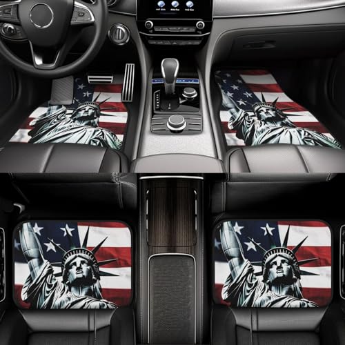 Tapis de voiture Statue de la Liberté antidérapants pour garder votre auto propre
