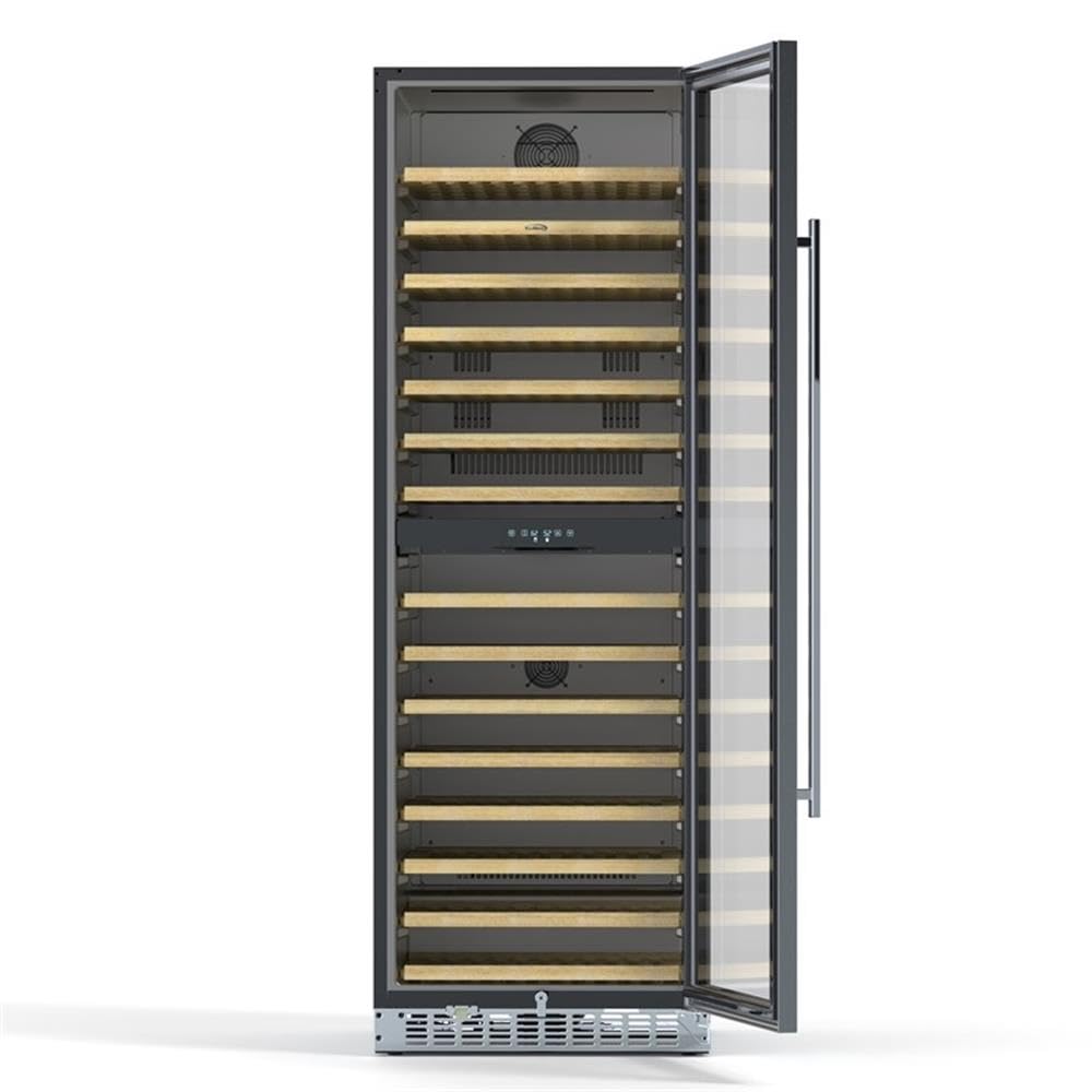 Pemberly Row 23" 15.1 Cu Ft. Dual Zone Full Glass Door Wine Cooler Refrigerator on Fridge.com - View 4