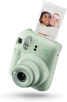 Fujifilm instax mini 12 verde menta, fotocamera istantanea da regalare alla testimone di nozze