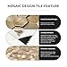 STICKGOO Peel and Stick Backsplash Tiles, Stick on Mosaic Self Adhesive Tiles, 3D Hexagon Backsplash for Kitchen Bathroom Fireplace Vanity (8PCS, Copper)