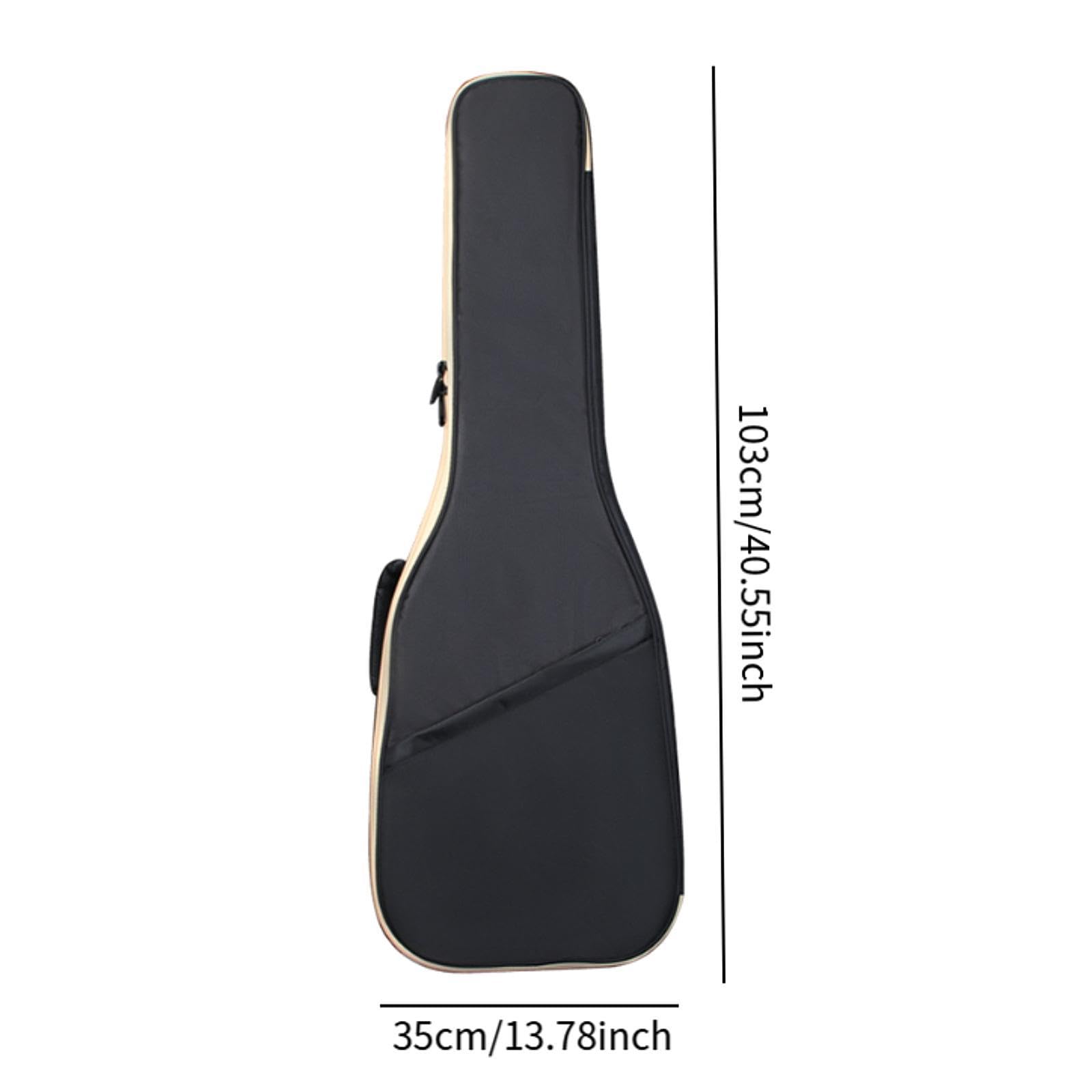 Generic Estuche de almacenamiento para bajo eléctrico con correas de hombro ajustables, acolchado grueso, estuche de viaje para bajo eléctrico.