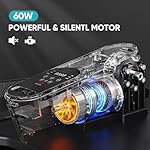 Dripex Under Desk Elliptical Machine, Electric Leg Exerciser While Sitting for Seniors, Portable Seated Pedal Exerciser with 12 Level Speeds, Remote Control, 6 Auto preset Programs - Image 3