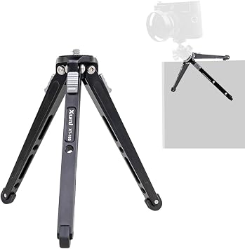 Mini Tripod Metal Smartphone Tripod Cold Shoe Pan/Tilt Camera Tripod Camera Stand Desktop Selfie Tripod XT18S