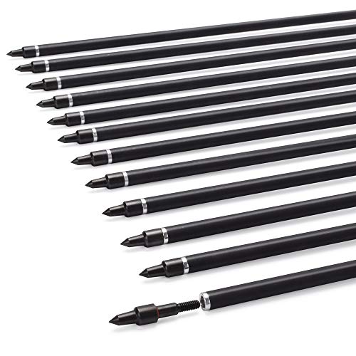 Archery Carbon Arrow Hunting Target Practice Arrows 30 Inch with Removable Tips for Compound & Recurve Bow 500 Spine 12PCS by WangQin Archery - Image 6